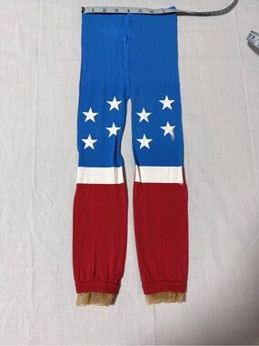 DC Comics Blue Red White Star Kids Leggings